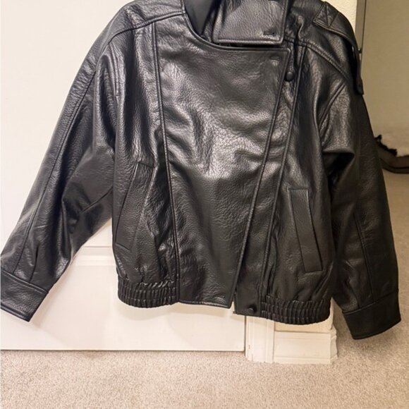 Zara Faux Leather Jacket - Picture 4 of 5